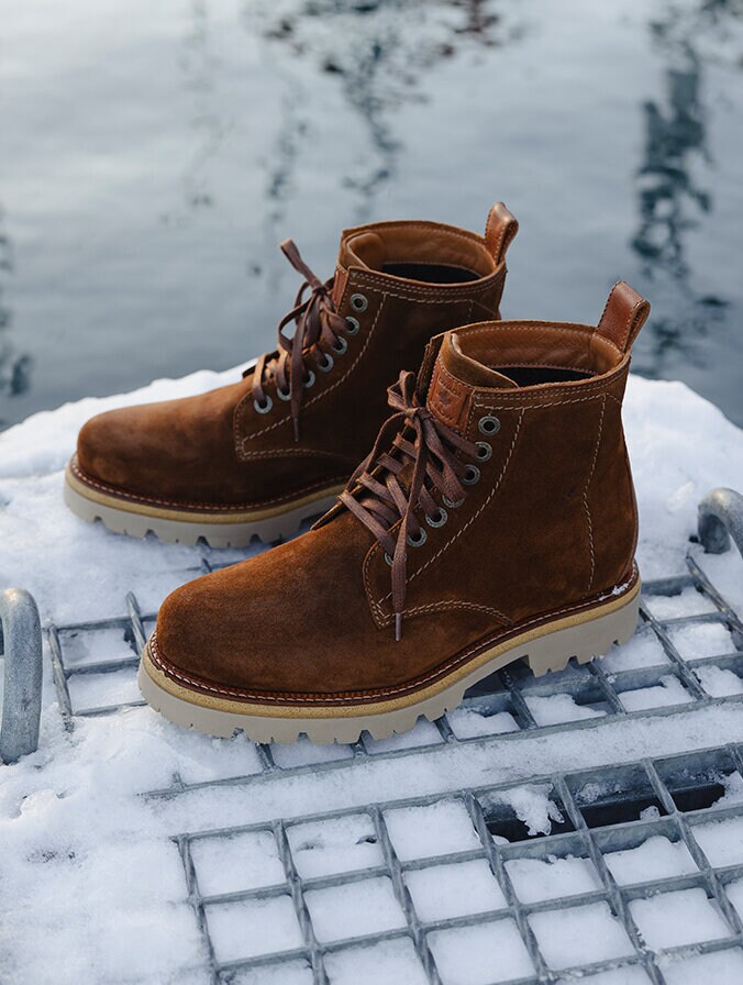 Brown winter boots best sale